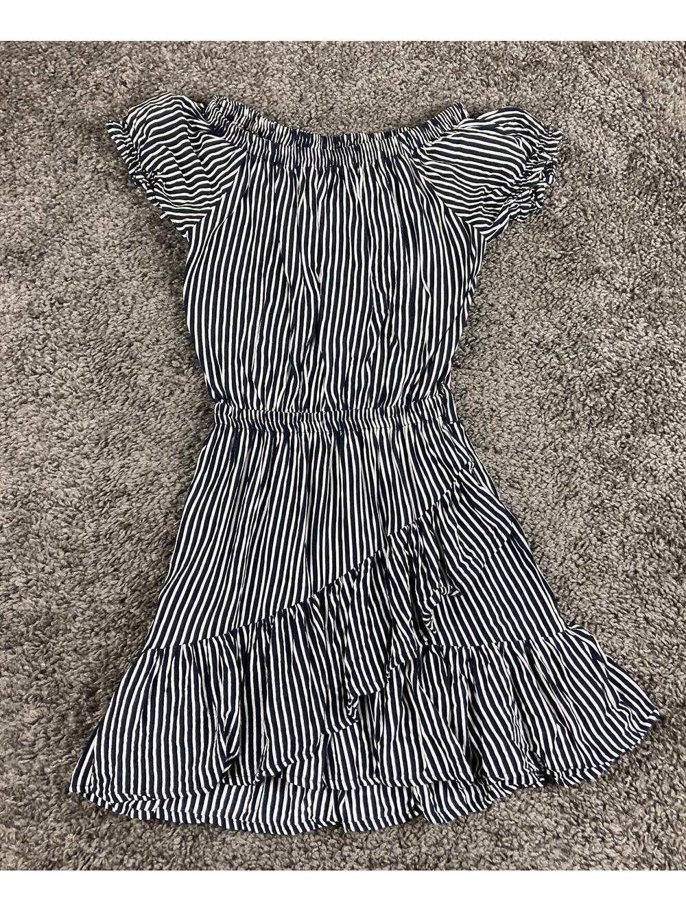 Faithfull The Brand Icaria Dress Women's Navy Maison Stripe Mini Size 2